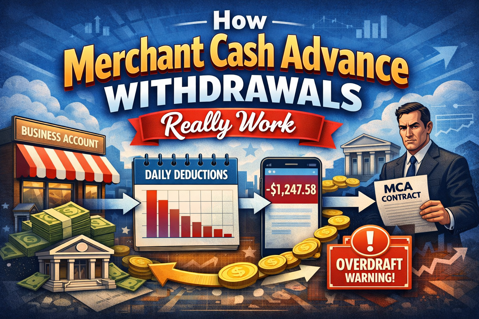 Charts and graphs showing how MCA withdrawals really work