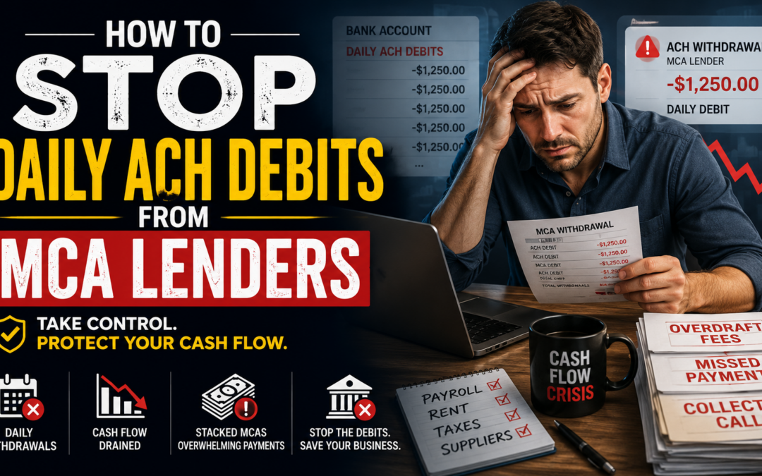 How To Stop Daily ACH Debits From MCA Lenders
