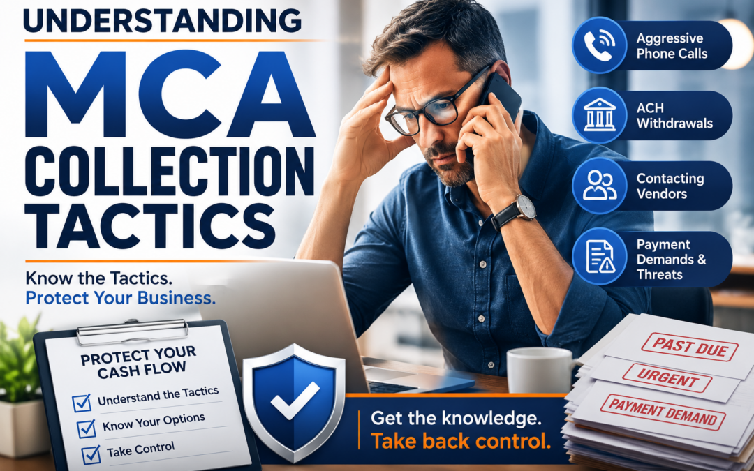 Understanding MCA collection tactics and how business owners can manage merchant cash advance collection calls, payment demands, and cash flow challenges.