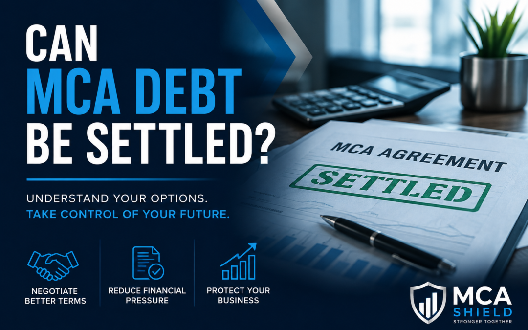 Can MCA debt be settled through MCA debt settlement options for businesses facing financial pressure