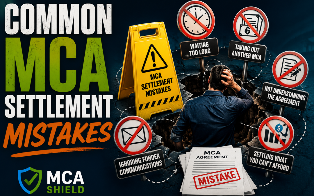 Common MCA settlement mistakes business owners should avoid when negotiating merchant cash advance debt