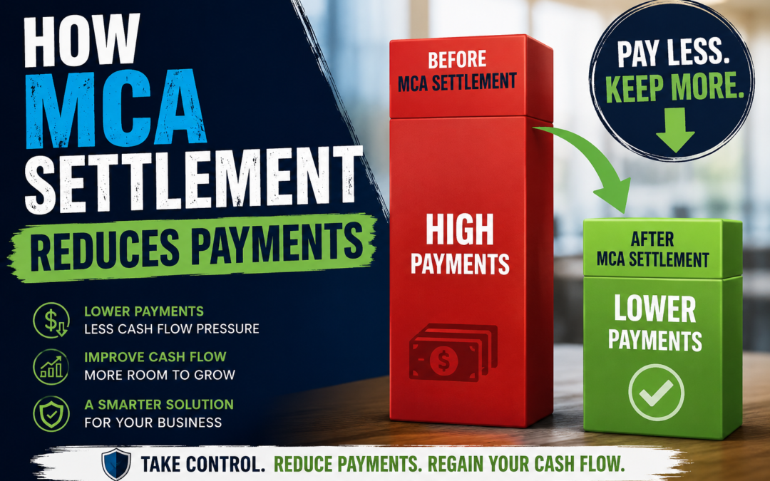 How MCA settlement reduces payments and improves business cash flow