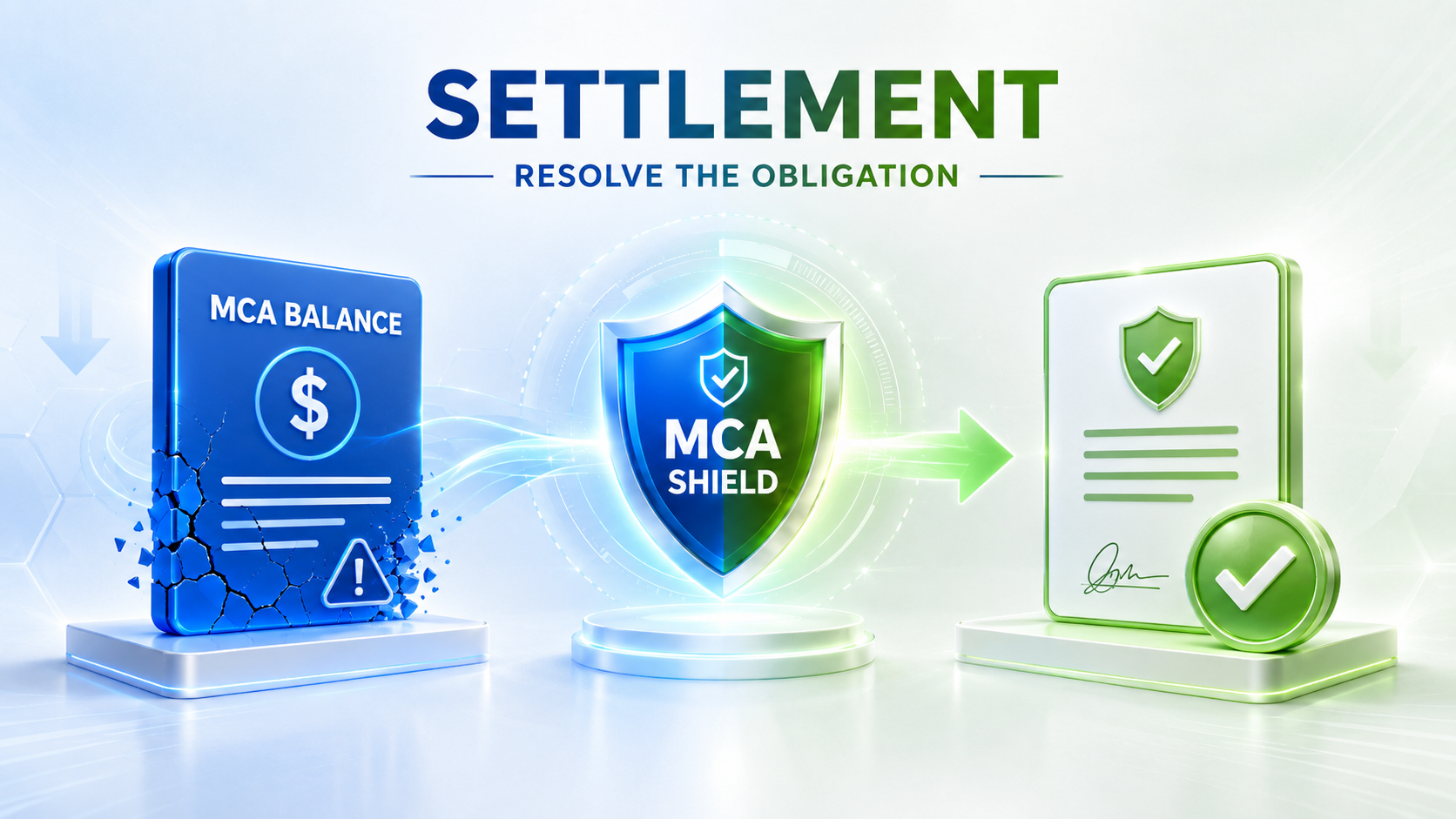 MCA settlement resolving an outstanding balance through professional review and a completed settlement agreement