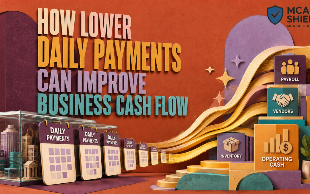 Lower daily payments improving business cash flow for payroll, vendors, inventory, and operating expenses