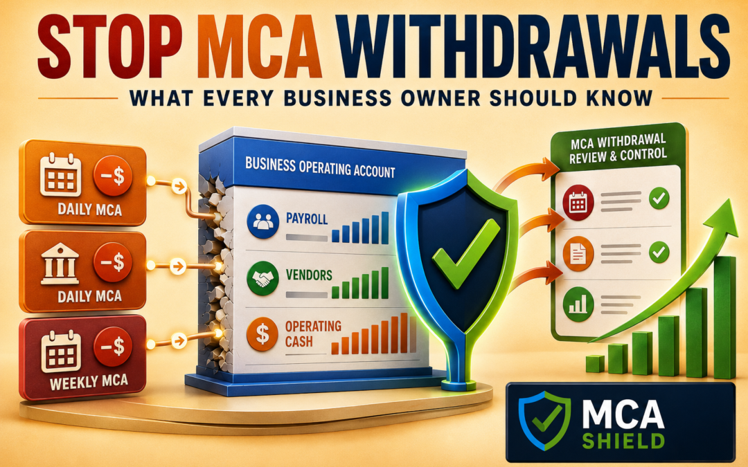 Stop MCA Withdrawals: What Every Business Owner Should Know